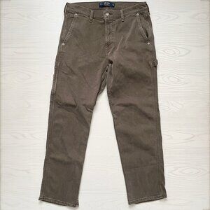 Hollister Men's Loose Carpenter Jeans 32x30 Gray Epic Flex Denim Straight Leg